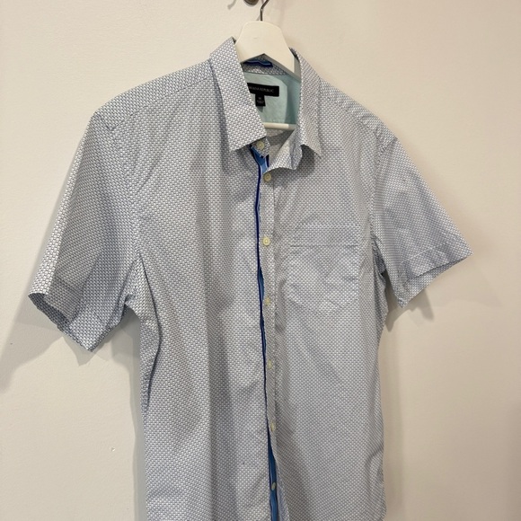 Banana Republic Light Blue Geometric Shirt - Picture 3 of 17